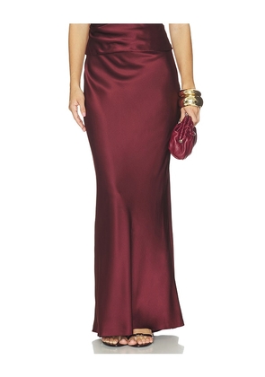 The Sei Bias Maxi Skirt in Burgundy. Size 0. Also in 2, 4, 6, 8.