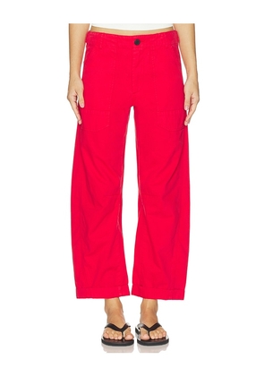 PISTOLA Tori Utility Pant in Red. Size 23. Also in 24, 25, 26, 27, 28, 29, 30, 31, 32, 33.