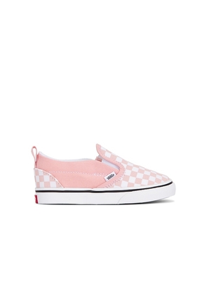 Vans Toddlers Slip On Sneaker in Pink. Size 5. Also in 6, 7, 7.5, 8, 8.5, 9, 9.5, 10.
