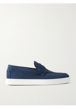 Christian Louboutin - Harold Suede Loafers - Men - Blue - EU 40