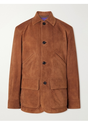 Ralph Lauren Purple Label - Hollis Panelled Suede Jacket - Men - Brown - UK/US 38
