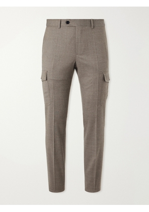 Slowear - Tapered Wool-Blend Flannel Trousers - Men - Neutrals - IT 44