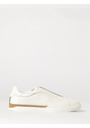 FENDI City Calfskin Slip-On Sneakers with Jacquard Logo