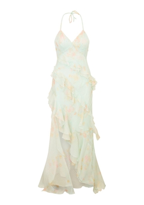LoveShackFancy Viola Ruffled Chiffon Dress - Moda Operandi