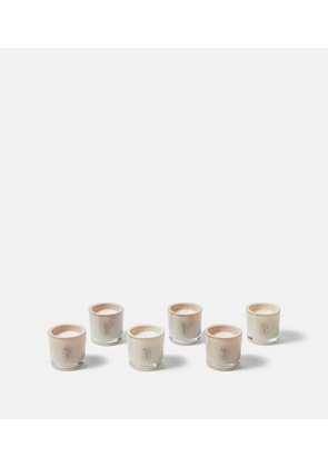 Brunello Cucinelli Set of 6 logo candles