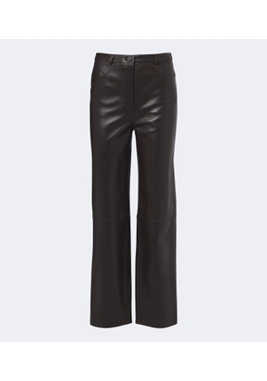 Loulou de Saison Cobe leather straight pants