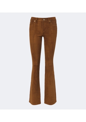 Frame Rodeo suede flared pants
