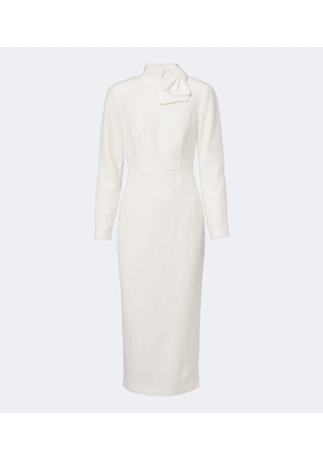 Roland Mouret Ramie and silk jacquard cocktail dress