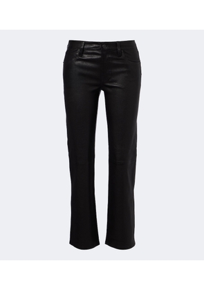 Frame Cigarette leather slim pants