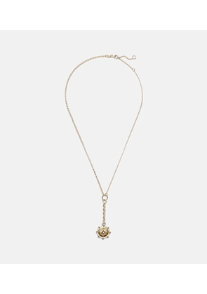FoundRae Spark Love 18kt gold chain necklace with diamond