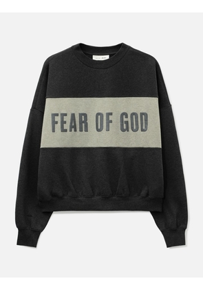 Cropped Relaxed Panelled Sweatshirt