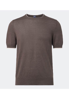 Fedeli Knitted linen and cotton sweater
