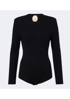 Jardin des Orangers Knitted wool and cashmere bodysuit