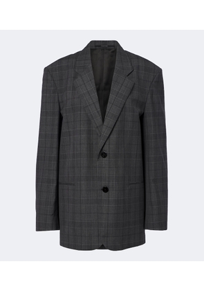Gucci Oversized checked wool blazer