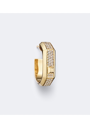 Messika Moderniste 18kt gold single hoop earring with diamonds