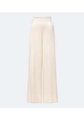 Joseph Dijon silk satin wide-leg pants