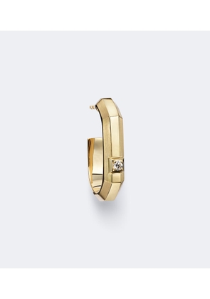 Messika Moderniste Small 18kt gold single hoop earring with diamond