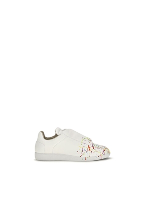 Maison Margiela White Calf Leather Bos Taurus Low Top Sneakers - EU39/US6