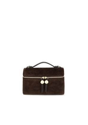 Tory Burch Brown Suede Leather Handbag