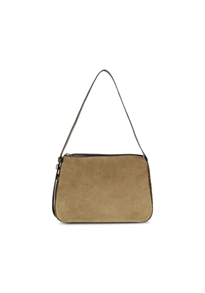 Tory Burch Beige Suede Leather Shoulder Bag