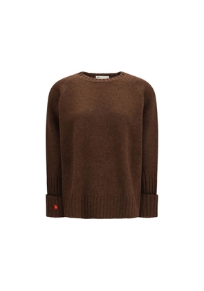 Tory Burch Brown Wool Oves Aries Sweatshirt - M