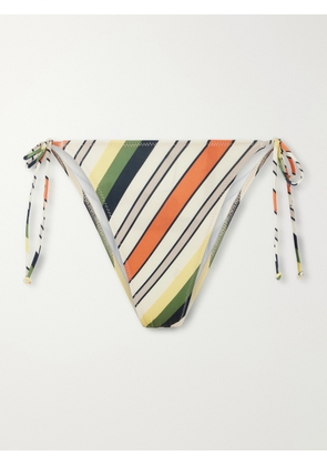Jean Paul Gaultier - Retro Stripe Printed Bikini Bottoms - Green - xx small,x small,small,medium,large,x large