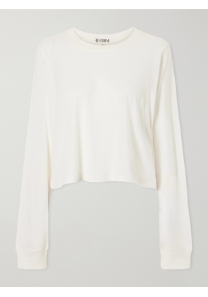 ÉTERNE - Cotton And Modal-blend Jersey T-shirt - Neutrals - x small,small,medium,large,x large