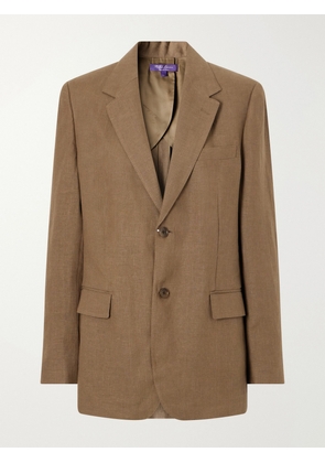 Ralph Lauren Collection - Marcy Single-breasted Linen Blazer - Brown - US0,US2,US4,US6,US8,US10,US12,US14