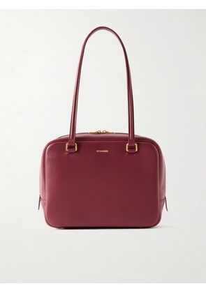 Jil Sander - Vision Mini Leather Tote - Burgundy - One size