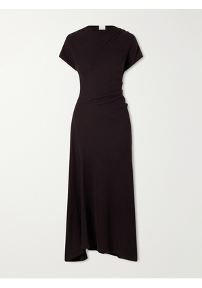 Citizens of Humanity - Kira Sculptural Ribbed Organic Cotton-blend Maxi Dress - Brown - x small,small,medium,large,x large