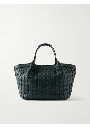 Serapian - Secret Mosaico Leather Tote - Green - One size