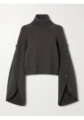 Zimmermann - Valiant Merino Wool Turtleneck Sweater - Gray - 00,0,1,2,3,4