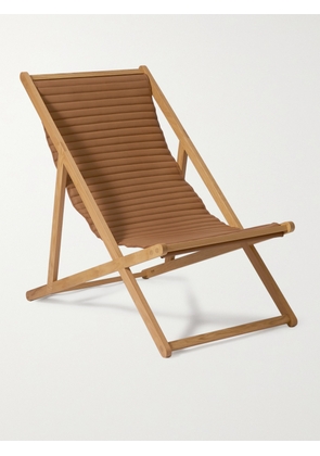 SSAM - Wood and Leather Deck Chair - Men - Brown