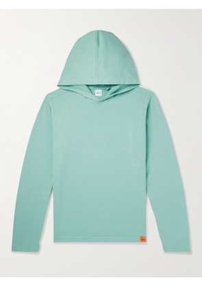 ASPESI - Cotton-Jersey Hoodie - Men - Blue - S