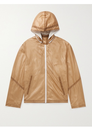 DOUBLE ELEVEN - Panelled Nylon-Ripstop Hooded Jacket - Men - Neutrals - UK/US 38