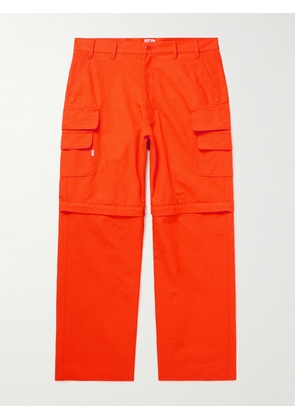 RANDY'S GARMENTS - Straight-Leg Mesh-Panelled Cotton-Ripstop Cargo Trousers - Men - Orange - UK/US 30