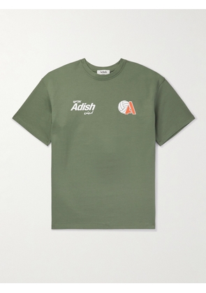 ADISH - Kora Logo-Print Cotton-Jersey T-Shirt - Men - Green - S