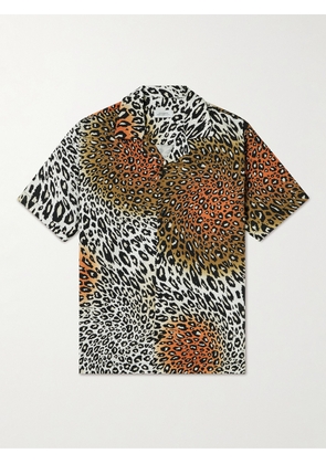 SATURDAYS NYC - Canty Sound Camp-Collar Cotton and TENCEL™ Lyocell-Blend Twill Shirt - Men - Brown - S