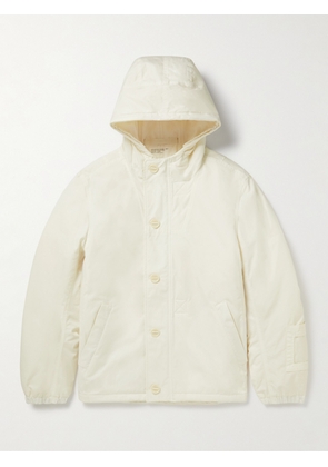 APPLIED ART FORMS - CM1-1 Padded Cotton-Gabardine Hooded Jacket - Men - White - S