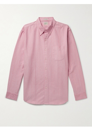 J.CREW - Button-Down Collar Striped Cotton Oxford Shirt - Men - Pink - XS