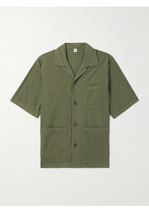 ASPESI - Camp-Collar Cotton-Poplin Shirt - Men - Green - XS