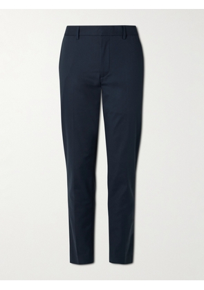 CLUB MONACO - City Dress Straight-Leg Cotton-Blend Trousers - Men - Blue - UK/US 28