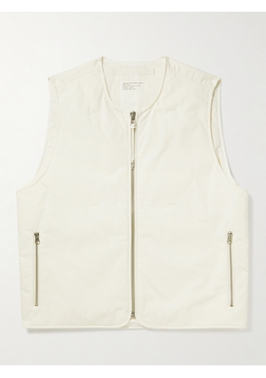 APPLIED ART FORMS - AM2-1C Cotton-Canvas Gilet - Men - White - S