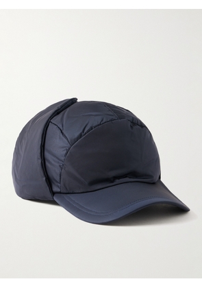 ASPESI - Logo-Appliquéd Padded Quilted Shell Trapper Cap - Men - Blue - S