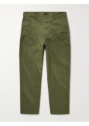 ALEX MILL - Tapered Cotton-Blend Twill Chinos - Men - Green - UK/US 28
