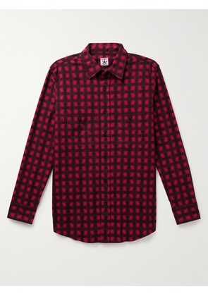RANDY'S GARMENTS - Checked Brushed-Cotton Shirt - Men - Red - S
