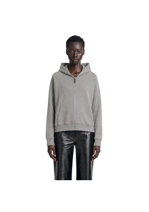 Technical Cotton Zip-Up Hoodie