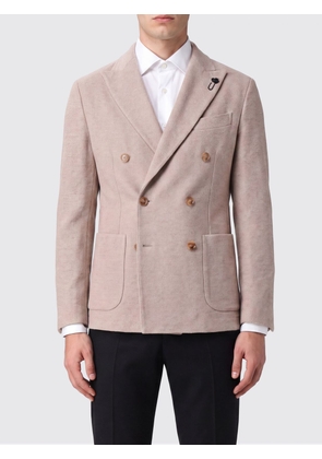 LARDINI Double-Breasted Cotton Blazer