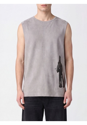 ZIGGY CHEN Graphic Print 100% Cotton Tank Top with Crew Neck