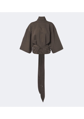 Jacquemus Havana tie-detail wool top